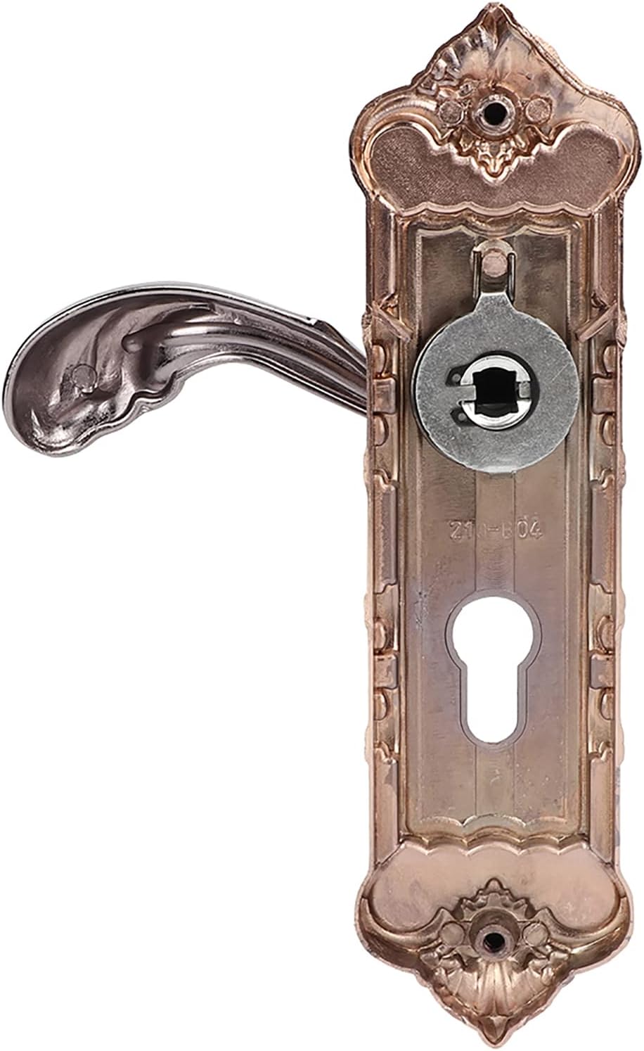 Back view of the door lock panel showing mounting points