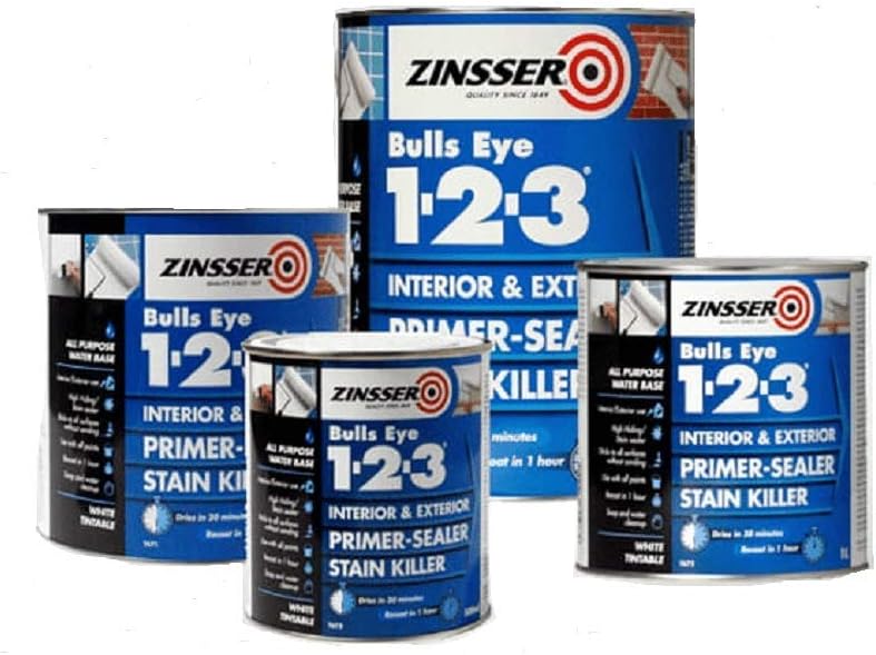 Zinsser Bulls Eye 123 Primer Sealer Stain Killer Interior and