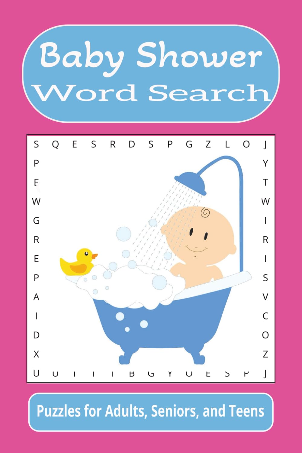 Baby Shower Word Search: Word searches with easy to read print about baby showers, babies, parents, and more