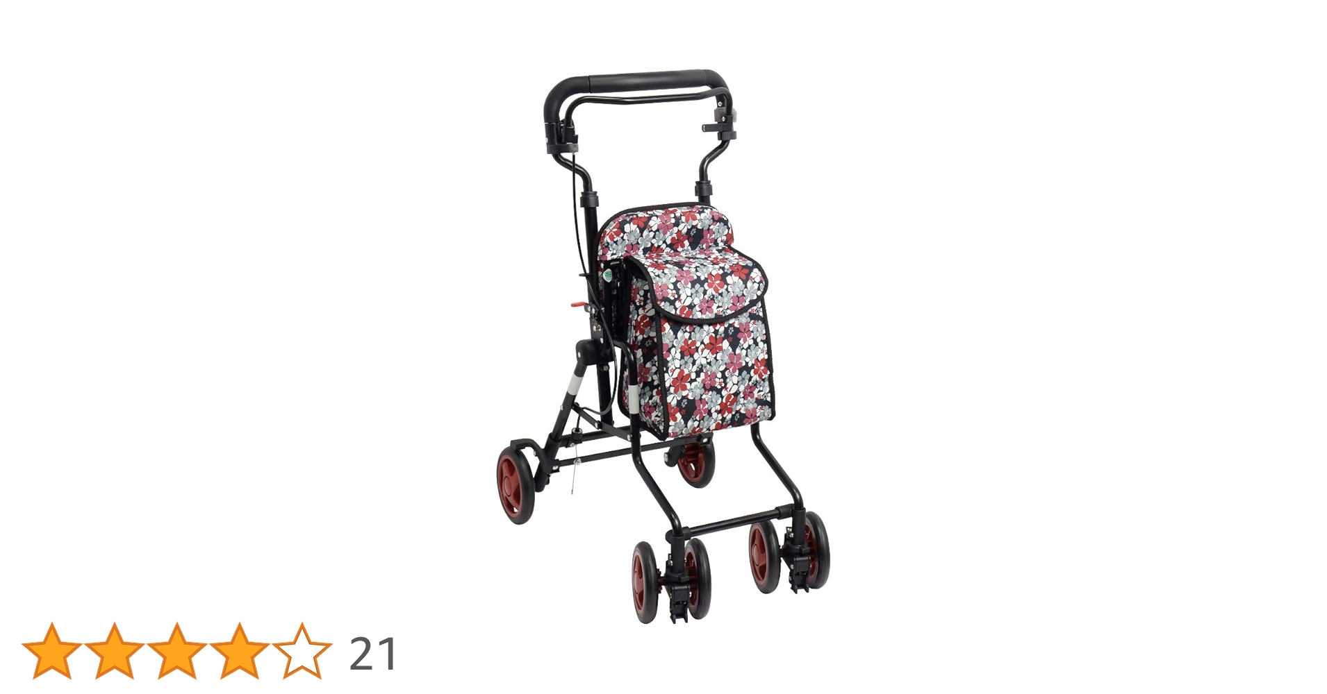 未使用品　島製作所 コンパクトシルバーカー 花柄 Amazon | 島製作所 コンパクトシルバーカー モート 花柄BK | 島