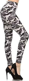 High Waisted Camouflage & Multiple Print Leggings for...