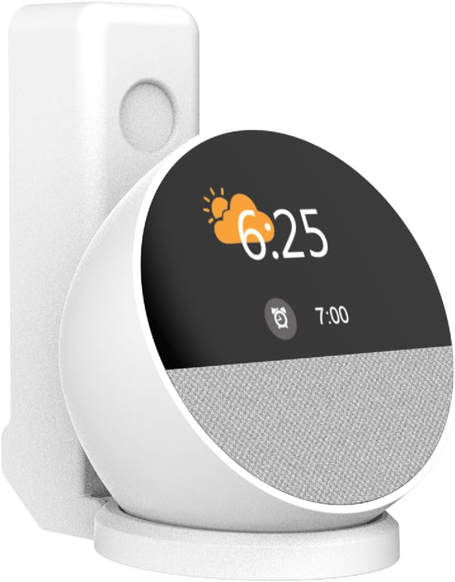Wall Mount Stand Holder for Echo Spot T5 Speaker, Space Saving Design