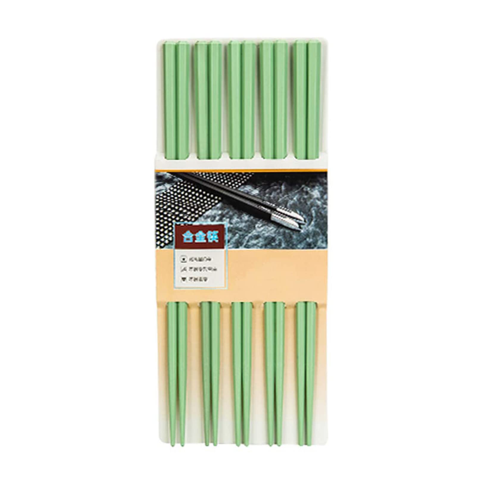Baguettes réutilisables en Fibre de Verre, 5 Paires de Baguettes antidérapantes, Baguettes minimalistes japonaises et Chinoises, lavables au Lave-Vaisselle, Baguettes mul