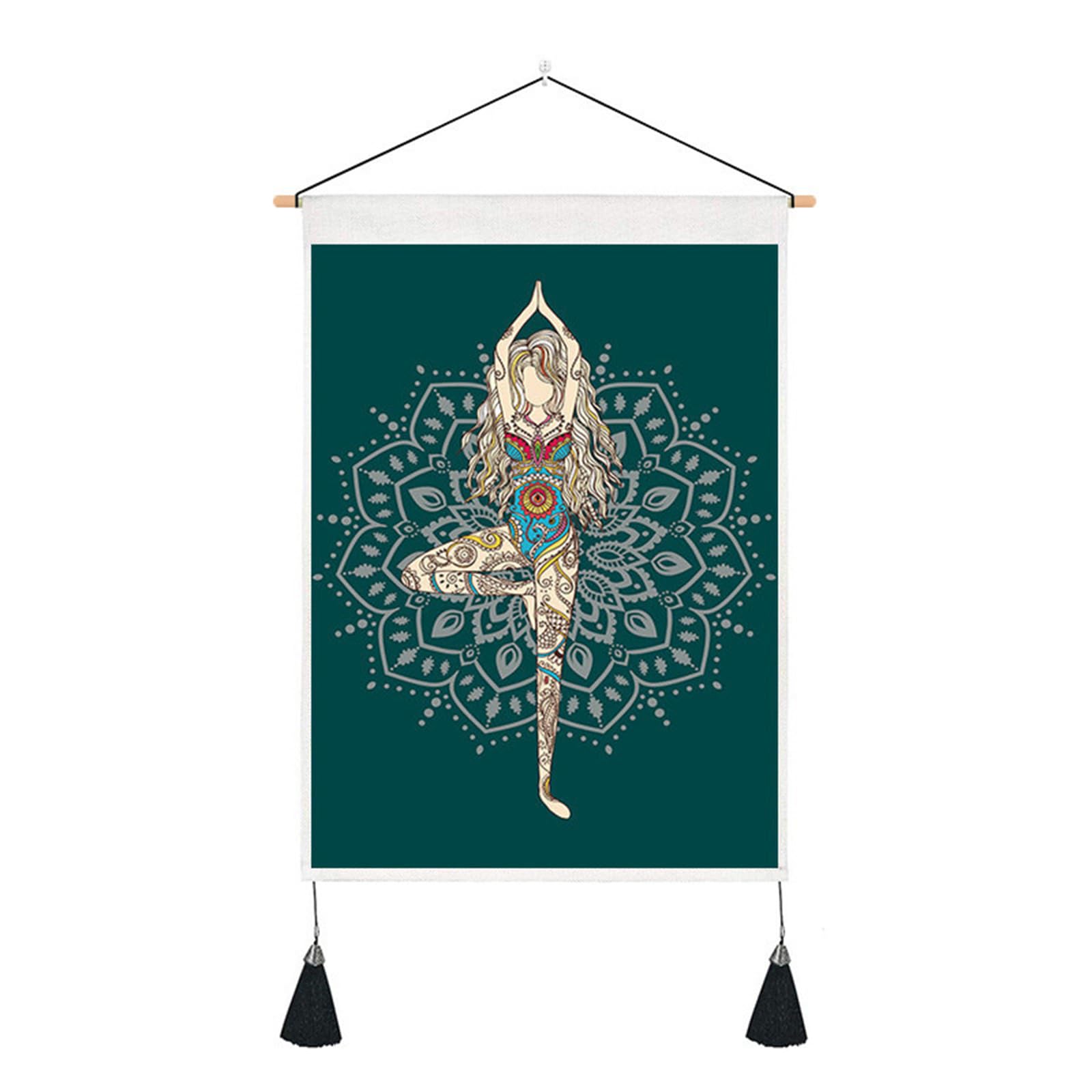 Jazuaiao Studios Wall Hanging Tapestry Wall Art for Calm Environment Durability Fabric Fading Resist Easy Installation Interior Designing Tapestry