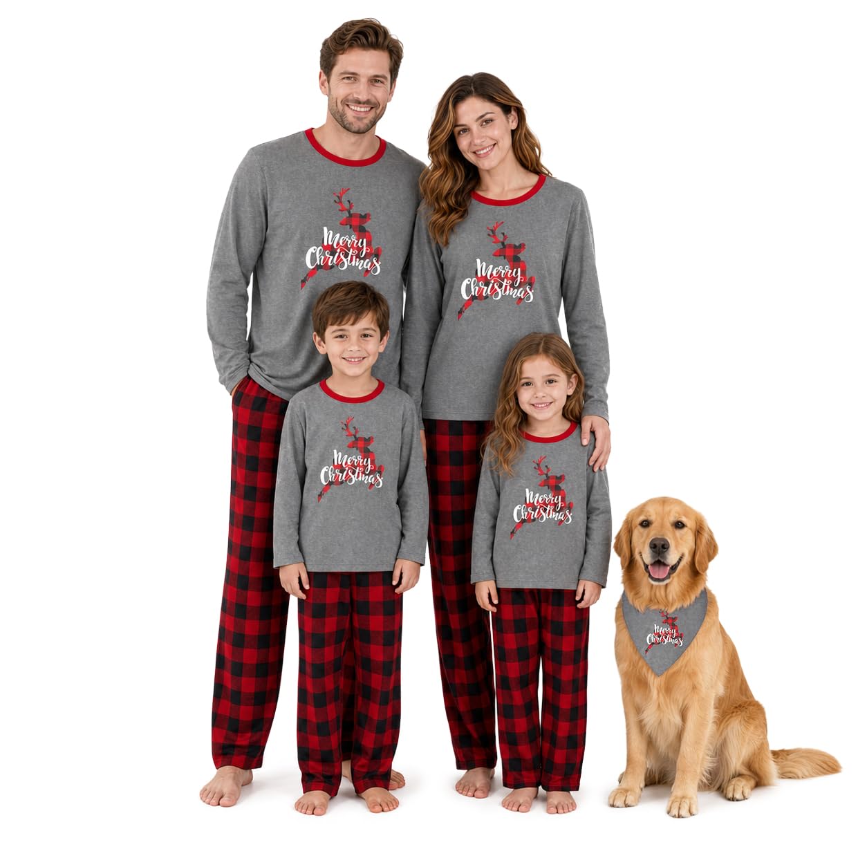 Yaffi Matching Family Pajamas Sets Christmas PJ's Sleepwear for Kids & Adult-image-15