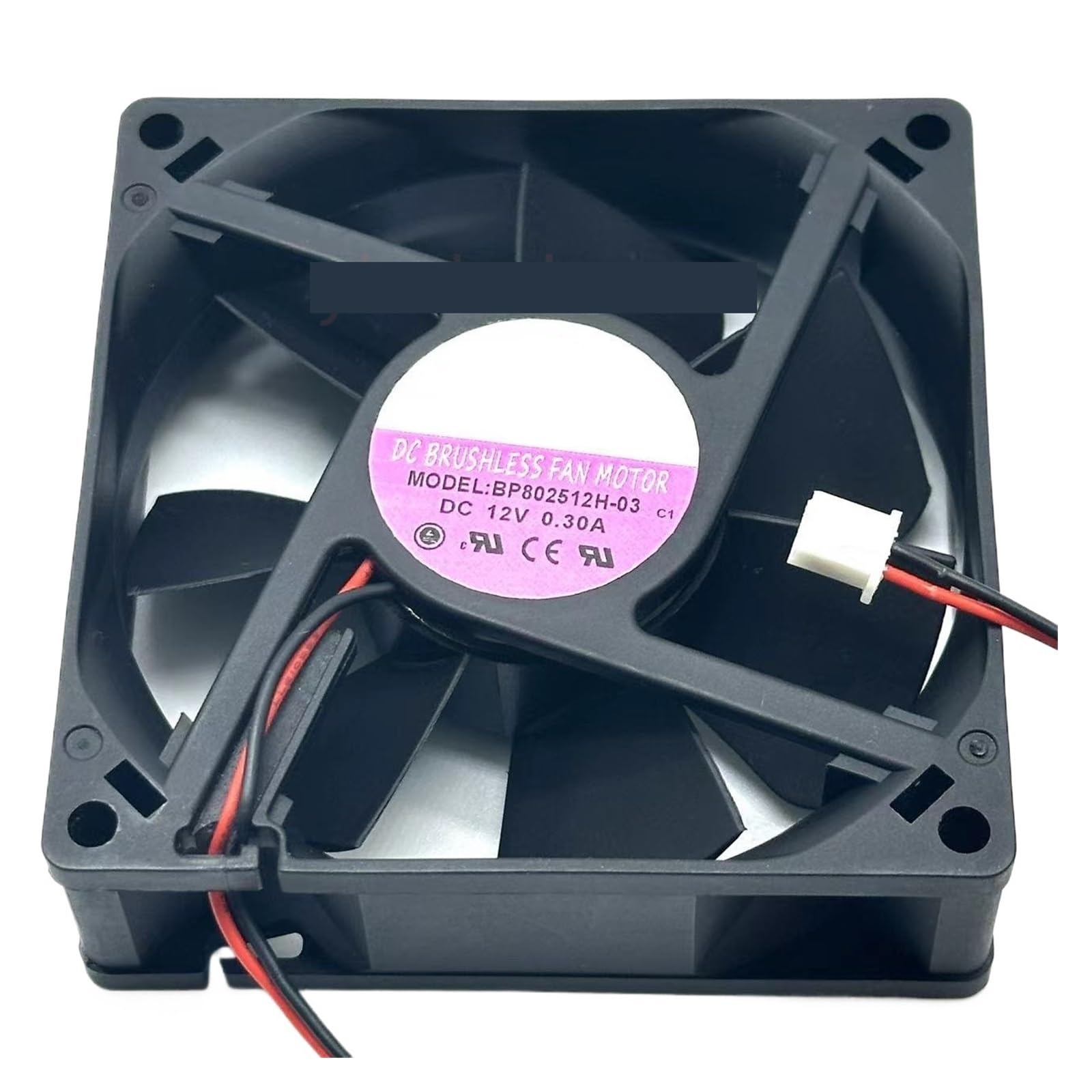 TPKMVGAP BP802512H-03 DC 12V 0.30A 80x80x25mm 2-Wire Server Cooling Fan