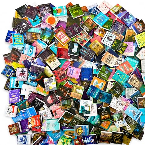 200Pcs Mini Books Miniatures Book for Anxiety Bookshelf Tiny Things for Dollhouse Decor DIY Crafting Library Miniatures Books AccessoriesBook Cake Topper