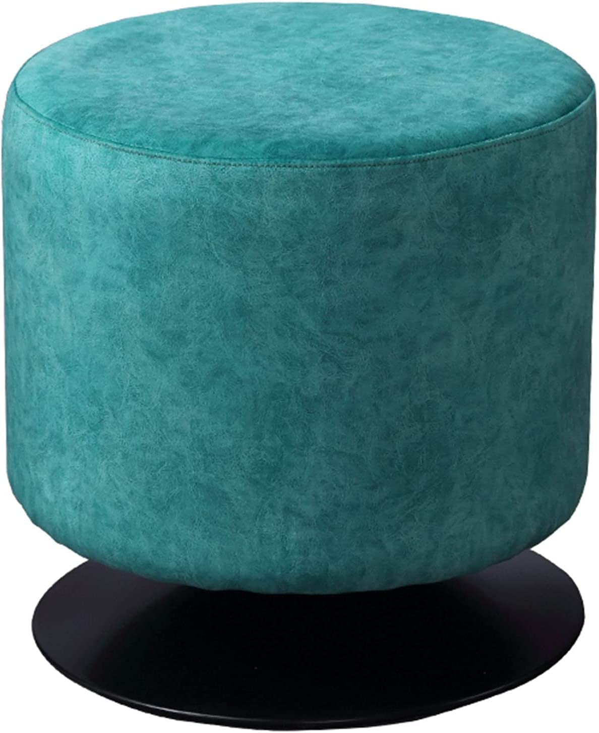 Taburete de tocador giratorio y silla de maquillaje otomana acolchada de PU