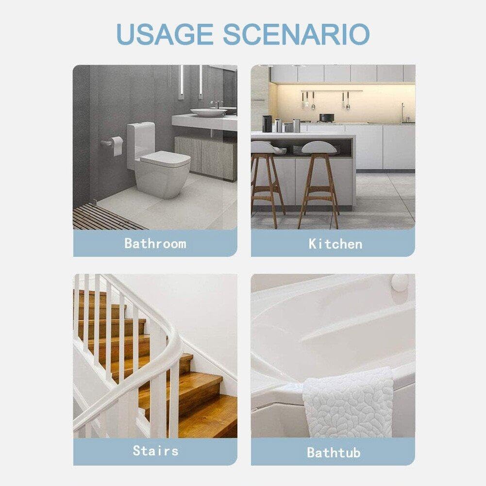 Bathtub Non Slip Stickers 24pcs/Set Safety Shower Non Slip Adhesive Strips Treads for Bathroom Floor Pools Shower Stairs