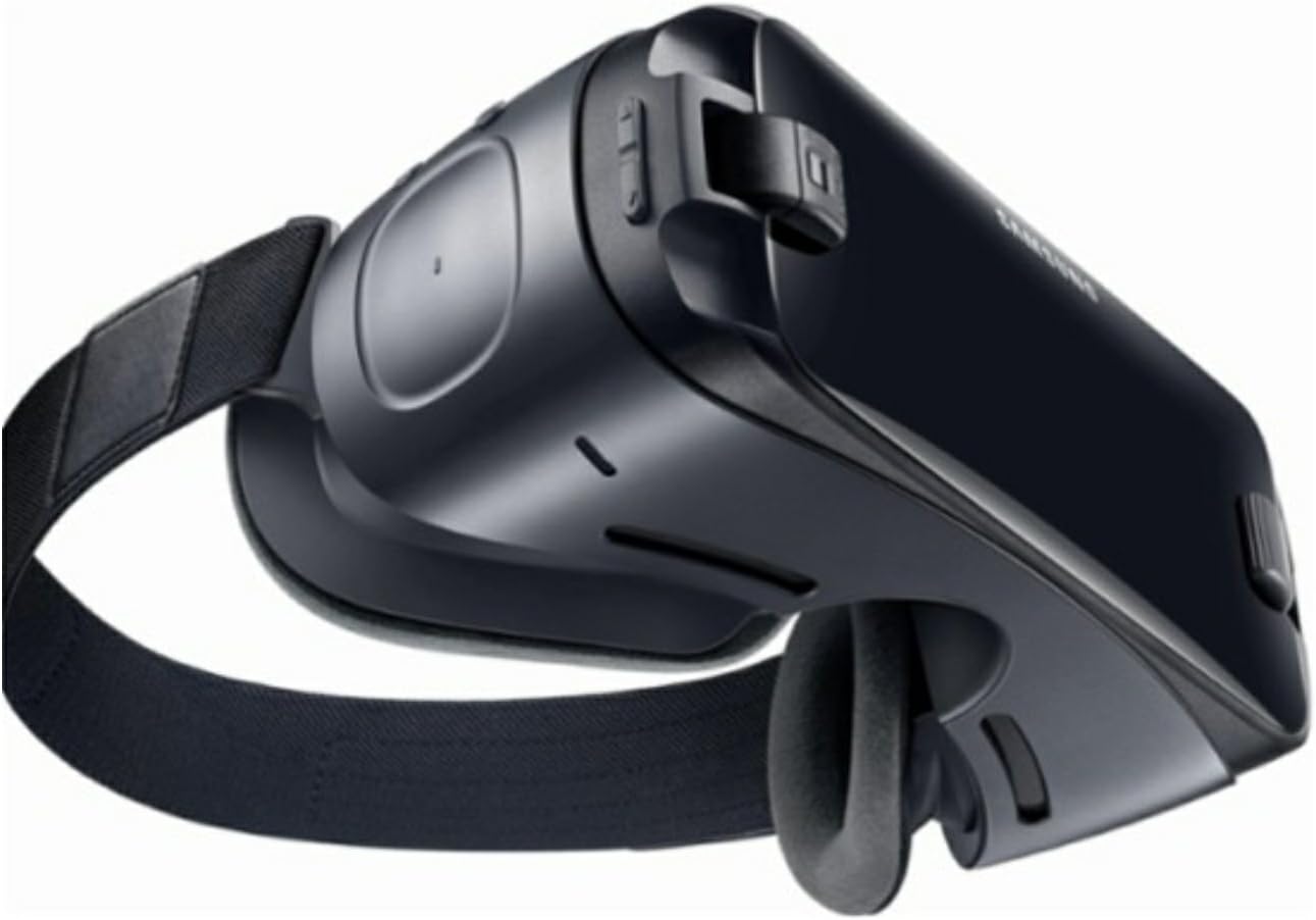 Headset 3D Glasses with 120° FOV, Anti-Blue-Light Lenses, Stereo Headset, for All Smartphones with Length Below 6.3 inch Such as iPhone & Samsung HTC HP LG etc.,V7.0 -Black,43235-50948