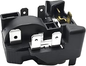 Refrigerator Start Relay and Overload Protector Compressor Electricals Kit,Fit for Frigidaire FFHT1425VB FFHT1425VB FFHT1425VV FFHT1425VW Replace Part Number 5304520509
