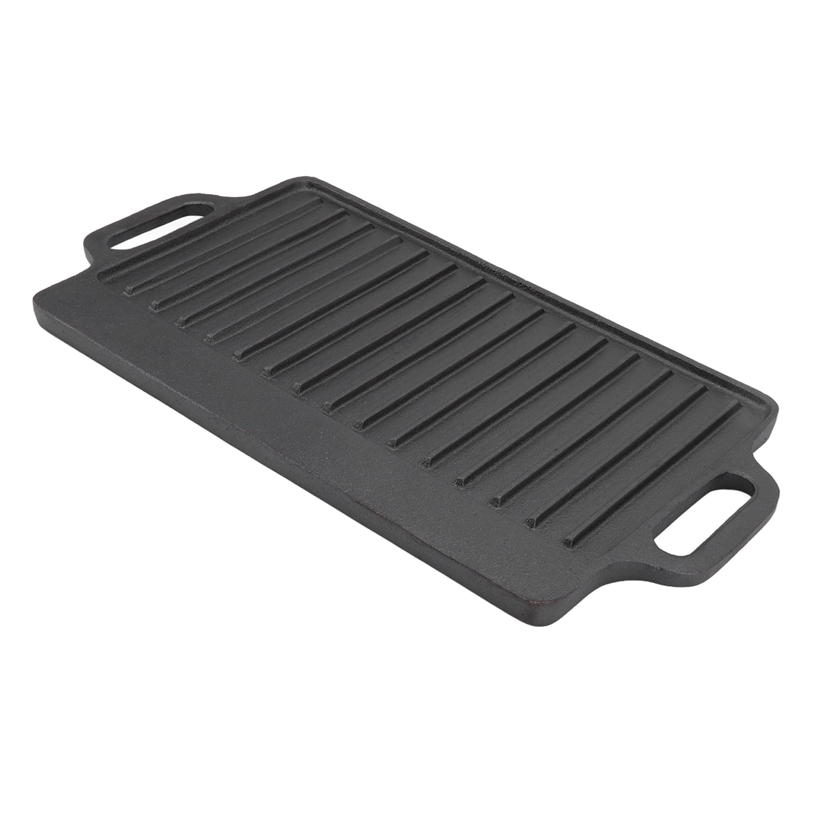 Grill Griddle Cast Iron Griddle Grill Pan Stove Top Grill Stove Top Griddle Griddle Pan Thickened Rectangular Double Sided Barbecue Grill for Household Cooking Cast Iron (46x23CM)