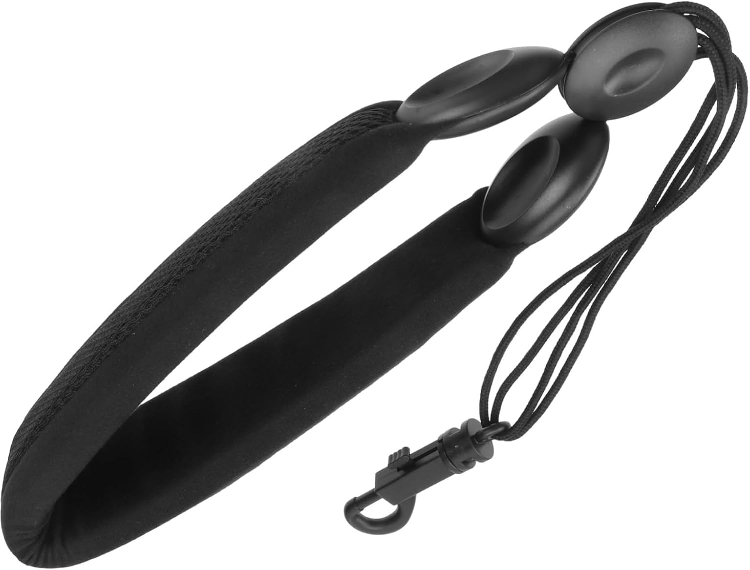 LIOOBO Premium Black Saxophone Neck Strap Comfortable Padded Shoulder Belt Hook Thick Cotton Design for Alto Tenor Soprano Instruments