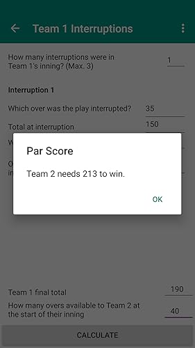 Sporting Skills: DL Calculator