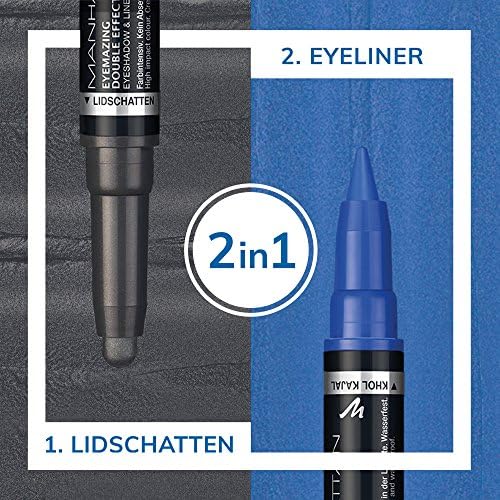 Manhattan Eyemazing Double Effect Cień i Eyeliner, 004 Cobalt Storm, 2 g