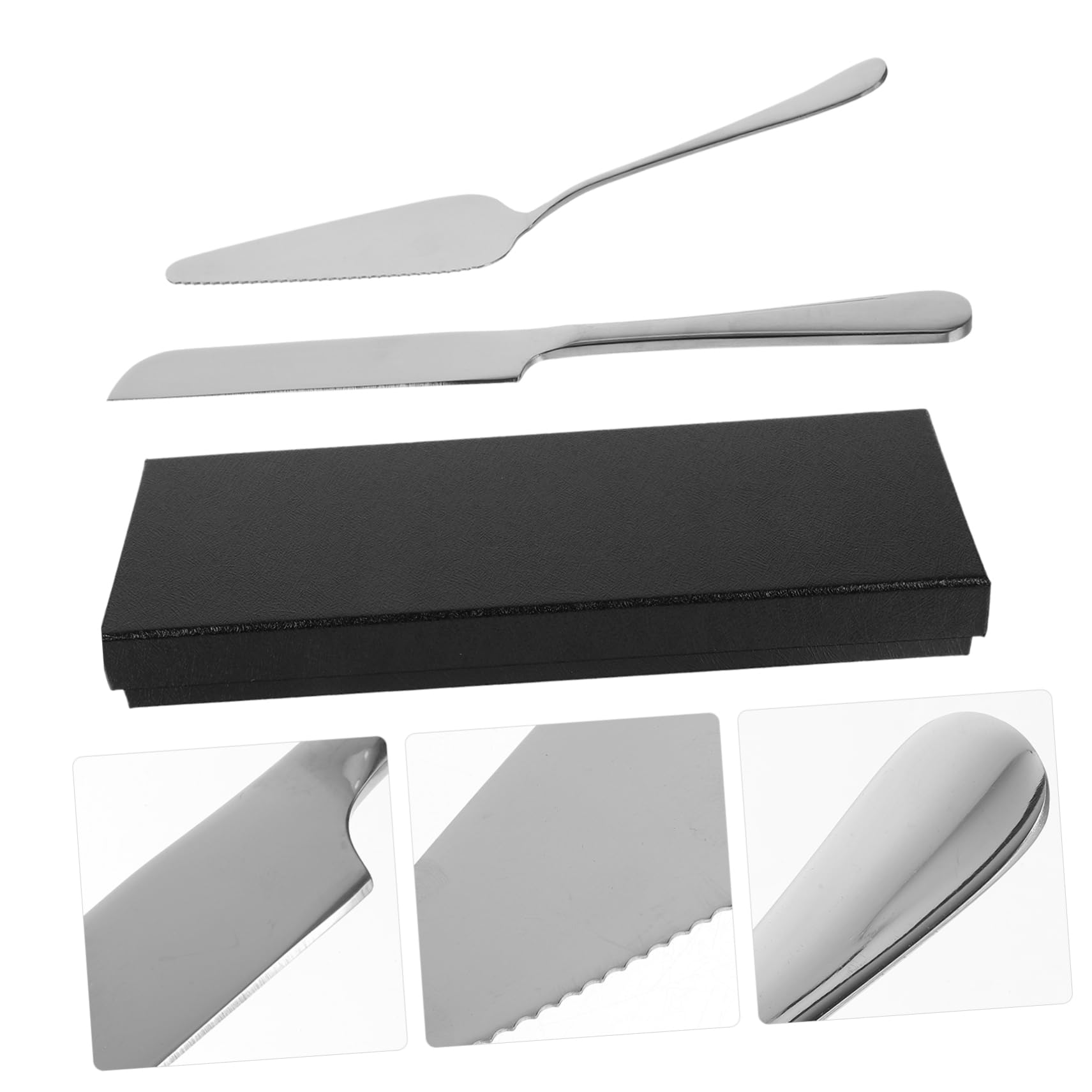 Ciieeo 4sätze Kuchenmesser Und Tortenheber Set Hochwertiges Teiliges Backzubehör Für Präzises Schneiden Und Servieren Von Torten Kuchen Und Pizzen Für Feiern Und Hochzeiten