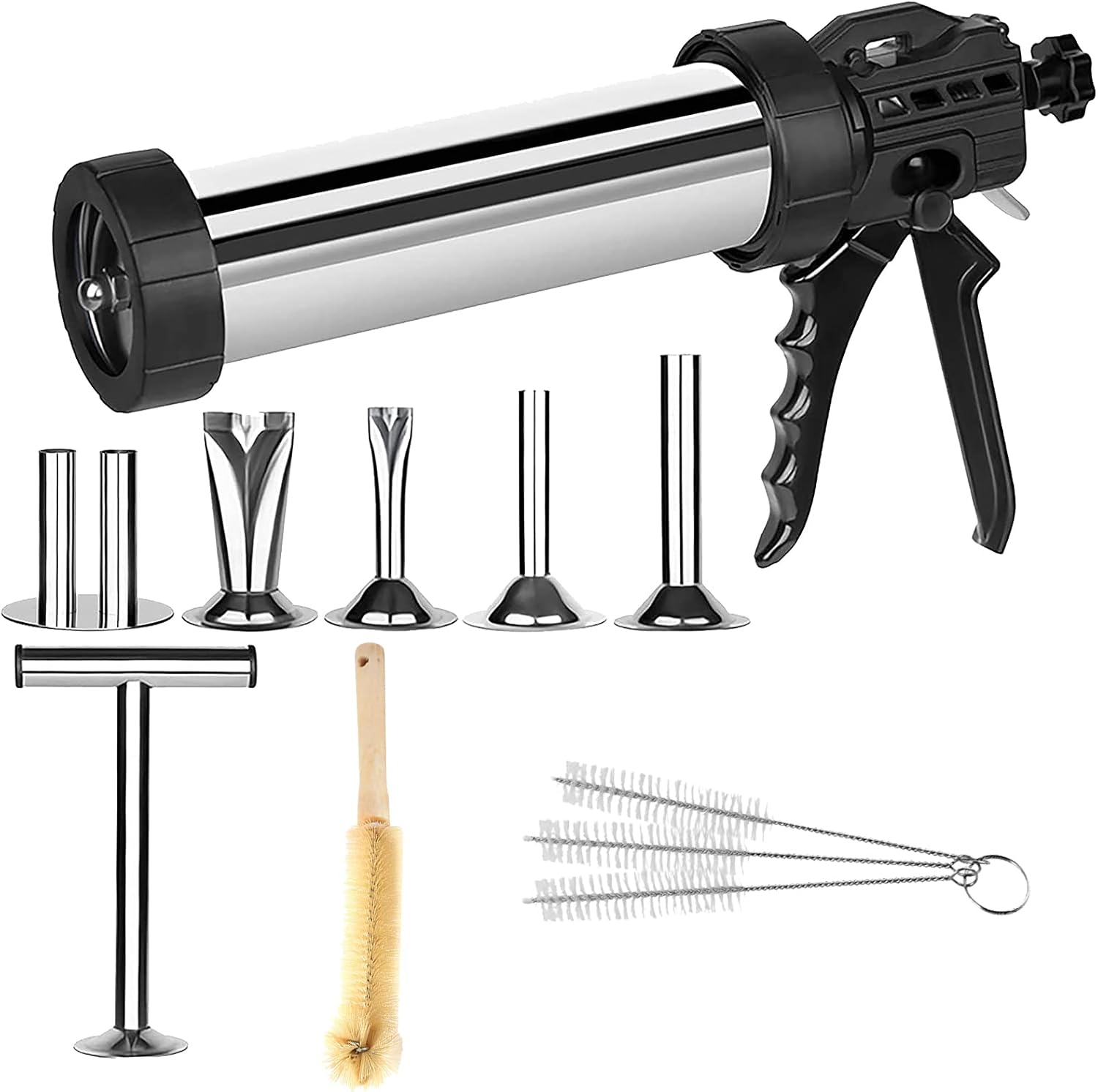 Jerky Gun Kit Stainless Steel Beef Jerky Maker, Professional Beef Jerky