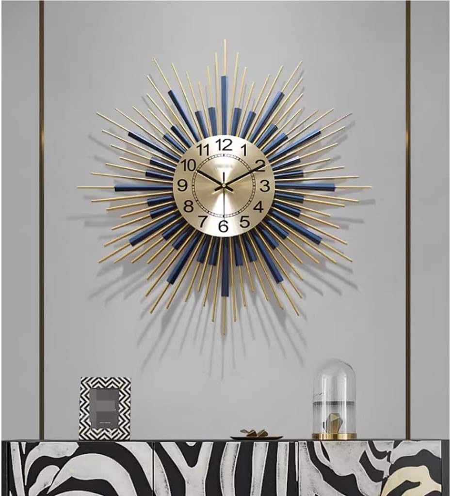 Wall Clock Home Nordic Light Luxury Wall Clock Living Room Clock Creative Fashion Atmosphere Wall Clock Modern Art Restaurant Wall Clock Clock for Wall(Medium)