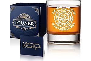 The Man, The Myth Whiskey Glass Gift For Firefighter Father