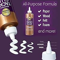 Vista 2 de Aleenes Original - Pegamento pegajoso de 4 onzas, secado rápido, pegamento multiusos para manualidades con 3 aplicadores de punta de aguja de 0.7 fl