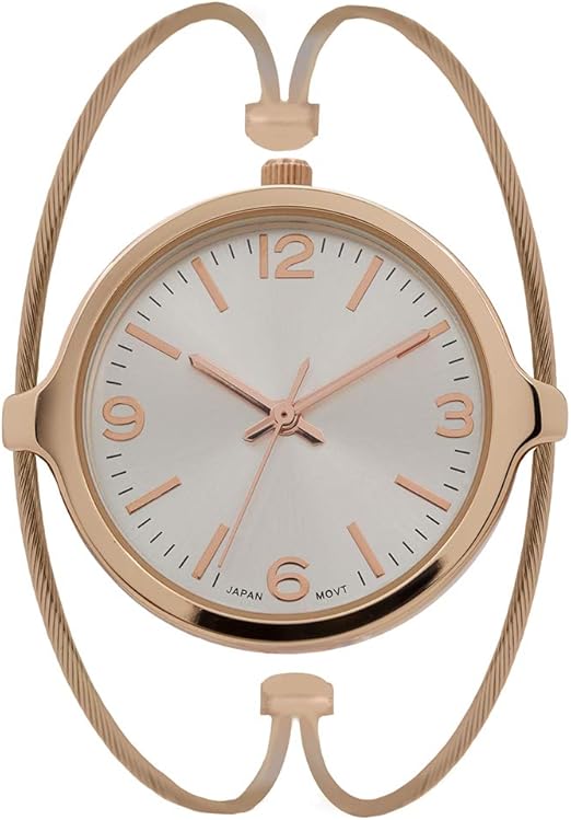rose gold cuff watch