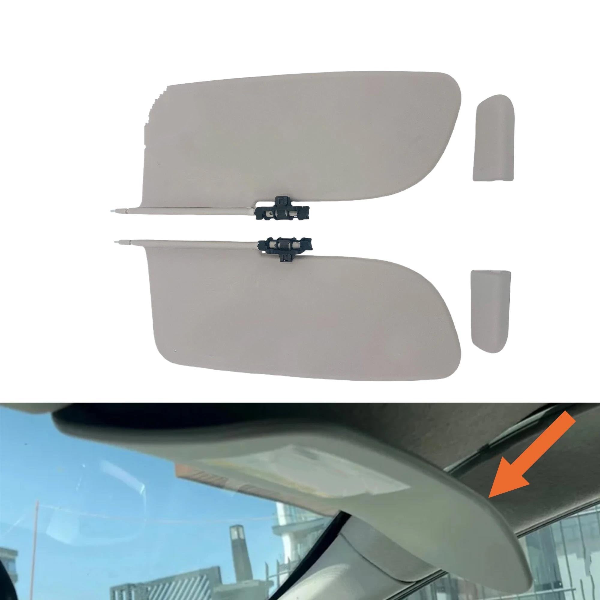 Pare-Soleil Intérieur Voiture pour Citroën C3 II pour Zenith 2009 – 2016 Conducteur Gauche Droit 1613251480 816381(Left Side)