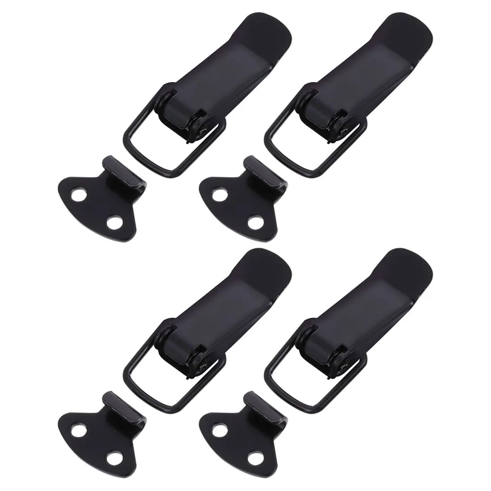 4 Pcs Hardware Accessories Box Lid Closure Snap Iron Cabinet Door Latches and Catches for Cabinet