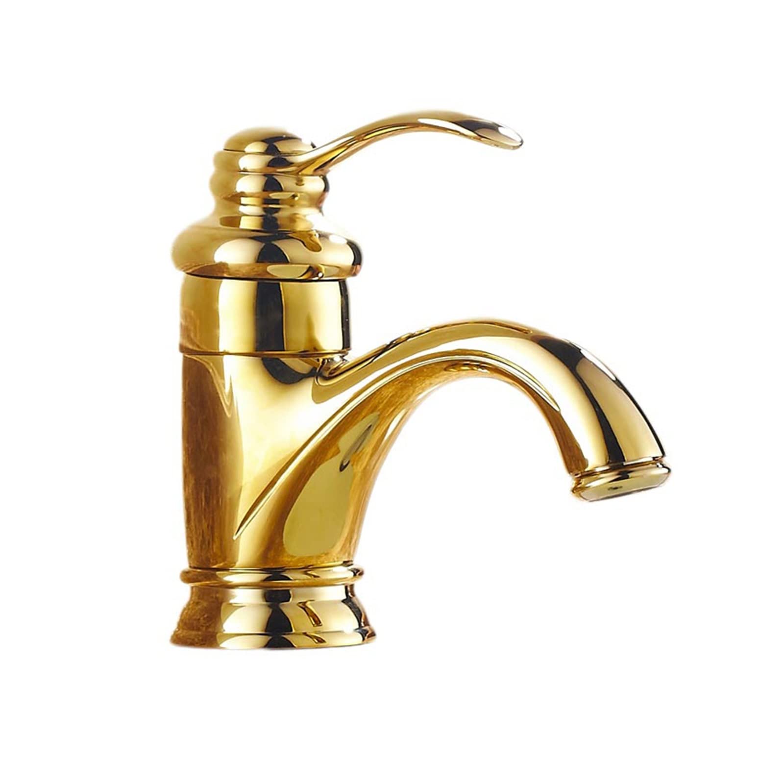 Robinet de lavabo rétro en laiton doré de qualité européenne