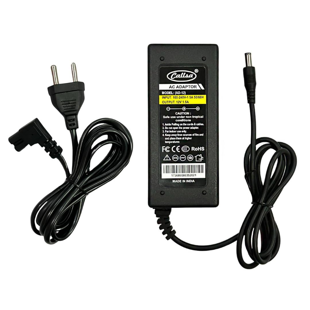 12V AD-12 Cacio and Piano Adapter for AD-12MLA U AD12M3 WK1350 WK1600, 12V 1.5Amp Musical Keyboard, Digital Keyboard, Piano Adapter for WK1630, CDP-100 CDP-200 LK68-image-11