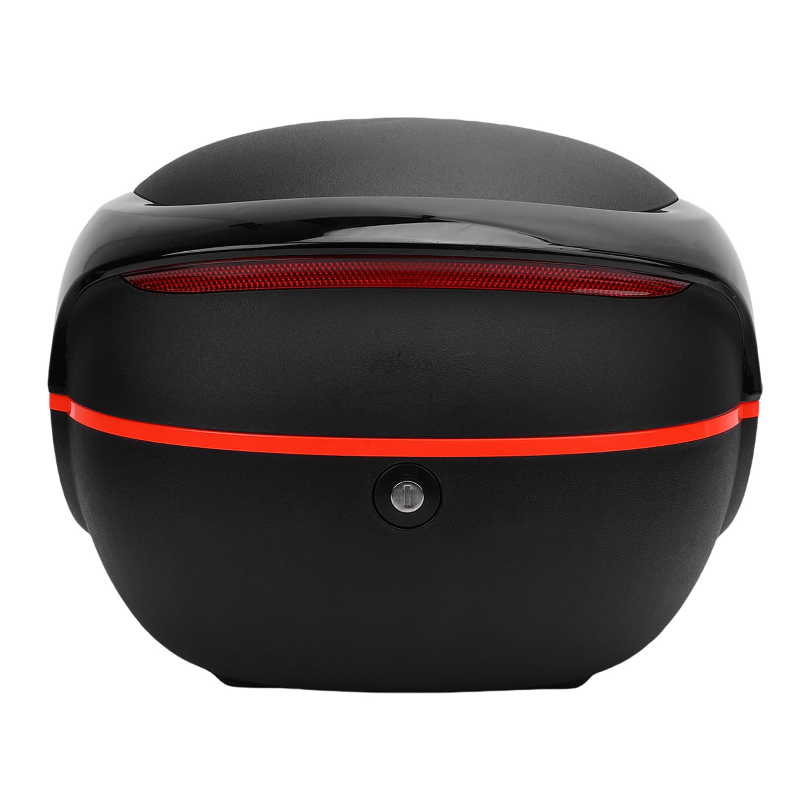 Aramox Bauletto per Moto Bauletto per Scooter per Scooter 35L ABS con Serratura Impermeabile con Schienale con Striscia Riflettente per (BLACK)
