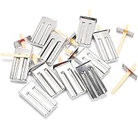 Vista 3 de Molde para paletas de hielo, moldes de acero inoxidable, soporte para palitos de helado (10 unidades)