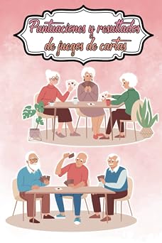 Puntuaciones y resultados de juegos de cartas Libreta para anotar partidas de barajas y naipes para adultos, ni as y ni os y personas mayores con letra grande