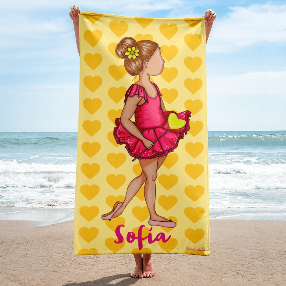 Serviette Personnalisée Danseuse 152x76 cm – Niña Danseuse