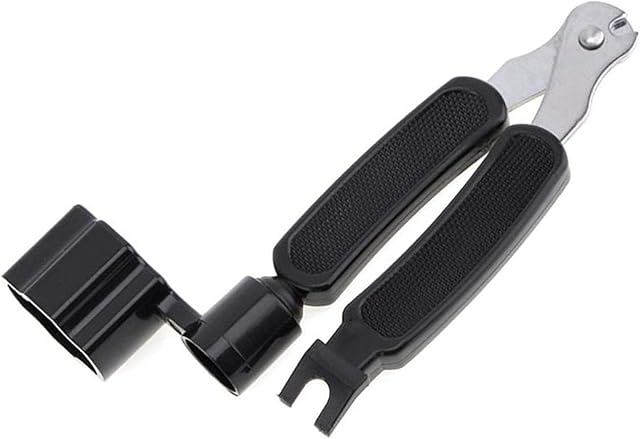 3-In-1 Guitar String Winder And Cutter,Multifunctional Guitar String Pin Puller,Guitar Repairing and Adjustment Tool (black)