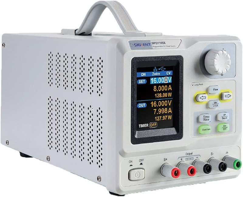 Fuente de alimentación CC programable 128W 16V 8A