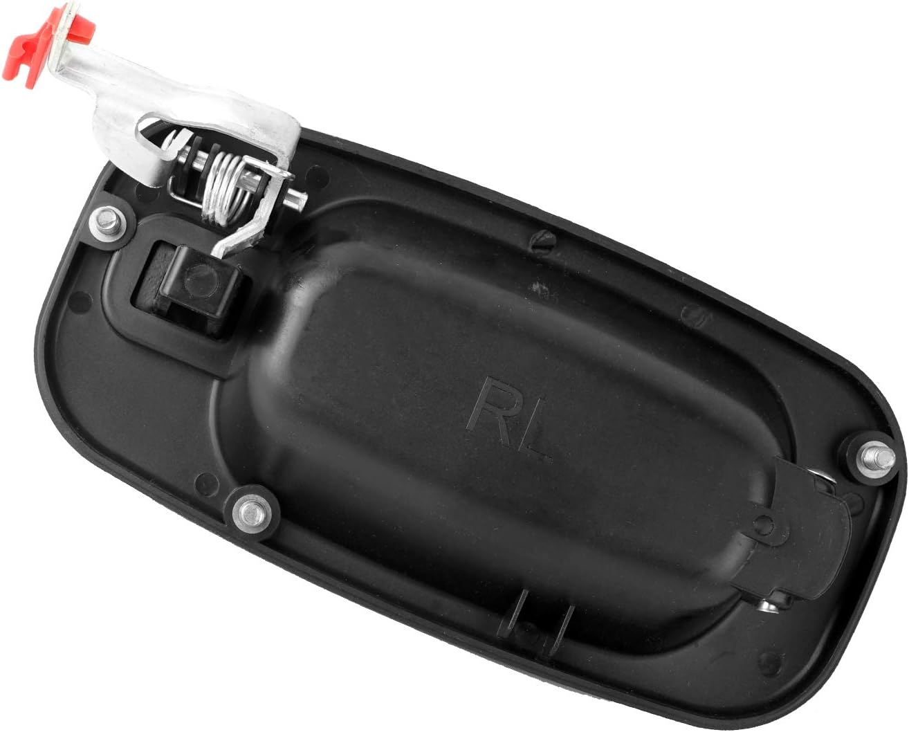 NPAUTO Exterior Rear Left Driver Side Door Handle Replacement for Escalade Silverado 1500 2500 HD Suburban Tahoe Yukon Sierra, 2001 2002 2003 2004 2005 2006,Black, 80579