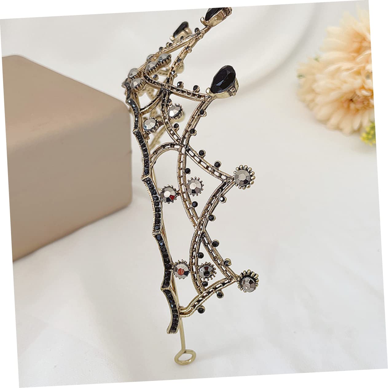 Beavorty 3 Piezas Gótica Tiaras De Cumpleaños Tiara Nupcial De Diamantes De Cristal De Boda De Quinceañera De Princesa Accesorio Para El Cabello