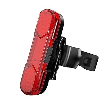 ShivExim New Rechargeable Light Waterproof Bicycle LED Tail Saddle Safety Warning Light LED Rear Break Light (RED)