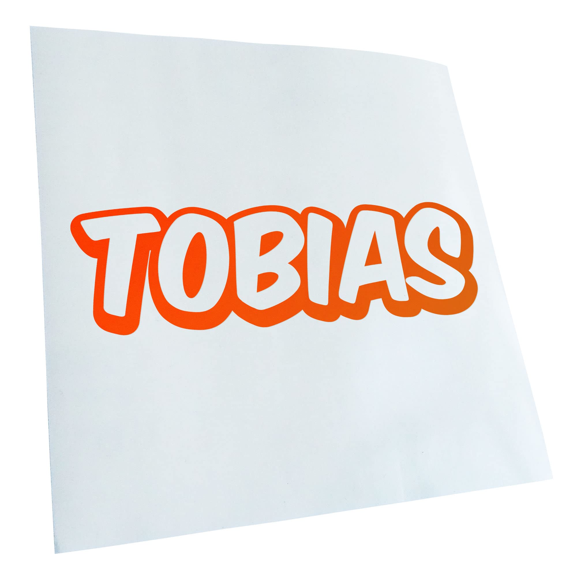 Kiwistar Tobias First Name Boys Stickers 25 Colours Neon Matt