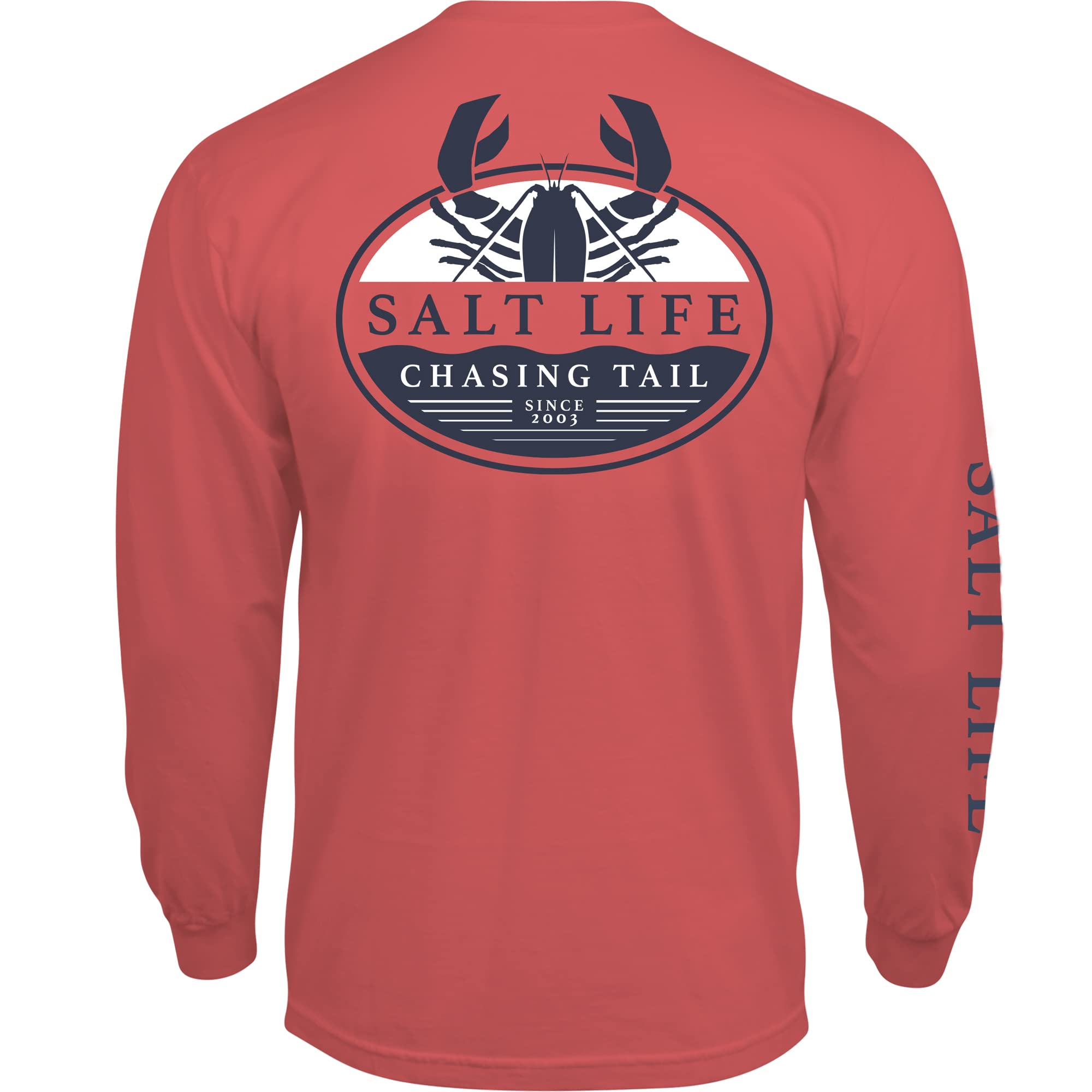 Salt LifeMen's Lobster Tailin Long Sleeve Crew Neck Tee