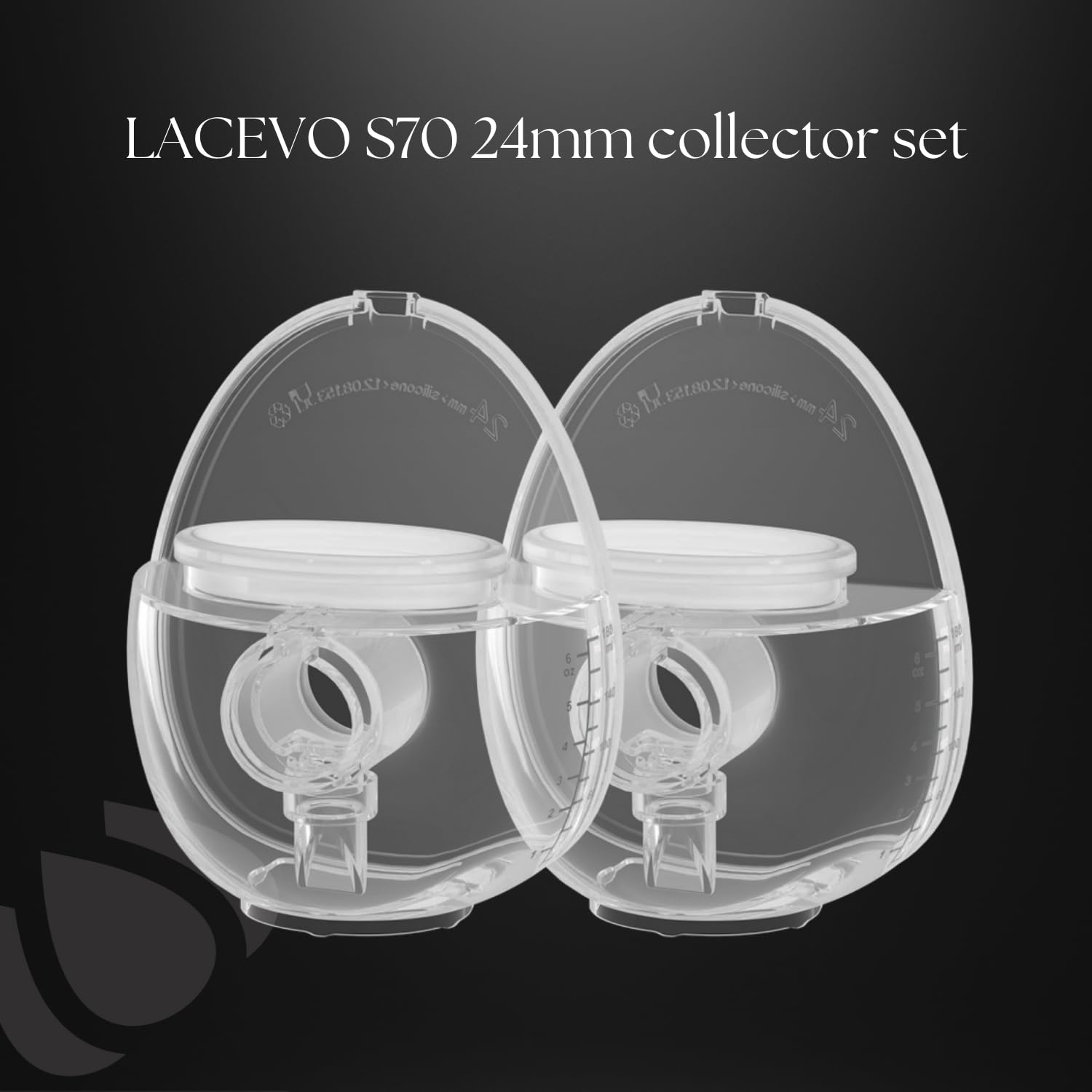 S70 24 mm Milchsammler-Set – mit Flanschen, Ventilen und Membranen – Ersatzteile für S70 Milchpumpe – 2 Stück