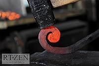 Vista 8 de RTZEN Wrought Iron Hand Towel Holder - Matte Black Towel Ring for Bathroom or Kitchen - Farmhouse, Vintage, Rust Resistant, Easy to Install