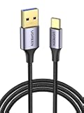 USB to USB C Cable USB C 3.0 Cable 5Gbps Data Transfer Type C Cable Fast Charging Nylon Braided Cord for Android Auto/iPhone 16/Galaxy S21 S20 A53 A71/iPad Mini 6/Switch/PS5 Controller, 3.3FT
