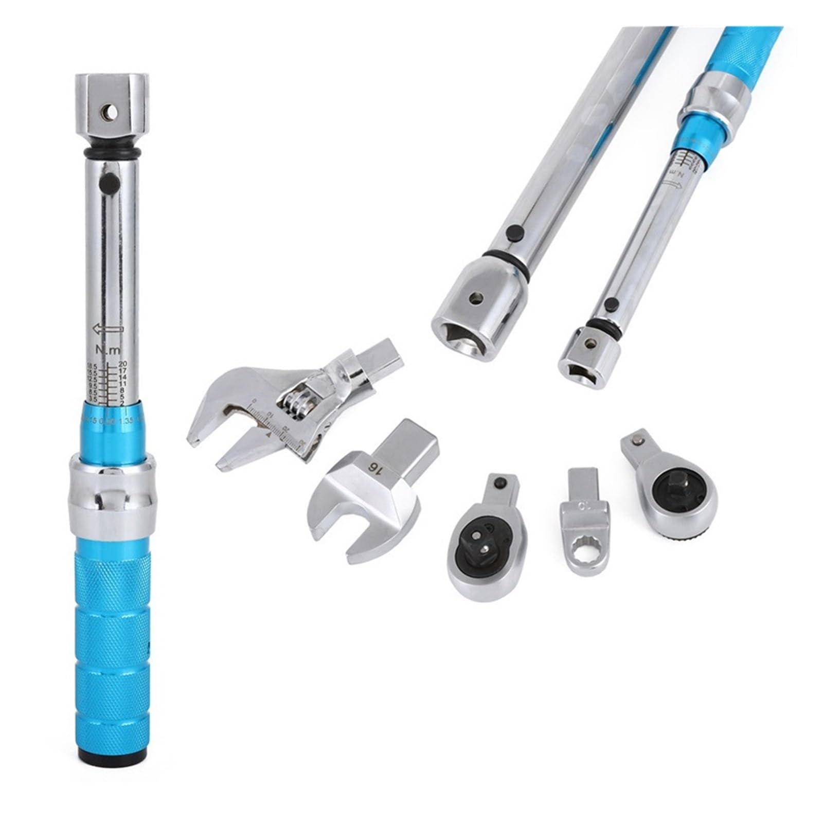 Klucz Dynamometryczny Z Wymienną Głowicą 2-60 Nm 9 * 12 Mm Kwadratowy Napęd Dokładność 4% Klucz Do Naprawy Samochodu Narzędzie Wielofunkcyjne(5-25N.m)
