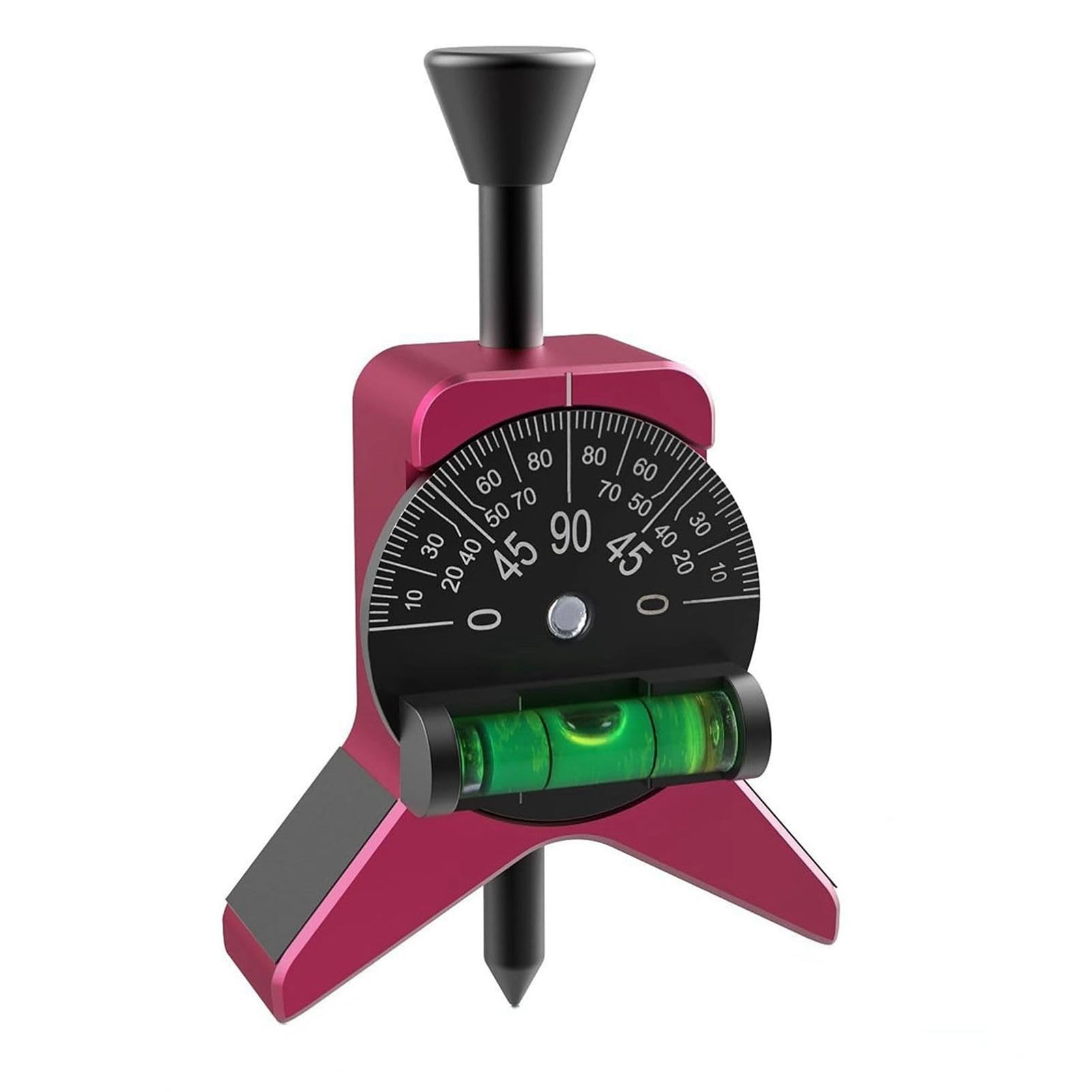 Candeon Magnetic Pipe Center Finder Tool,1.5"-6"Alignment Tool with Bubble Level Punch,Ergonomic Y-Shape Grip for Fast Marking on Steel Pipes Metal Fittings Conduits