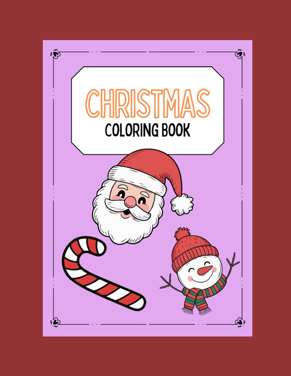Christmas Theme Kid's Colouring Book