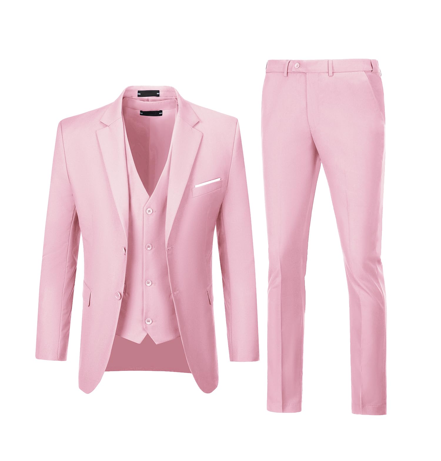 Set da 3 pezzi da uomo slim fit abito da sposa sposo abito da ballo smoking business formale casual sposo giacca blazer pantaloni