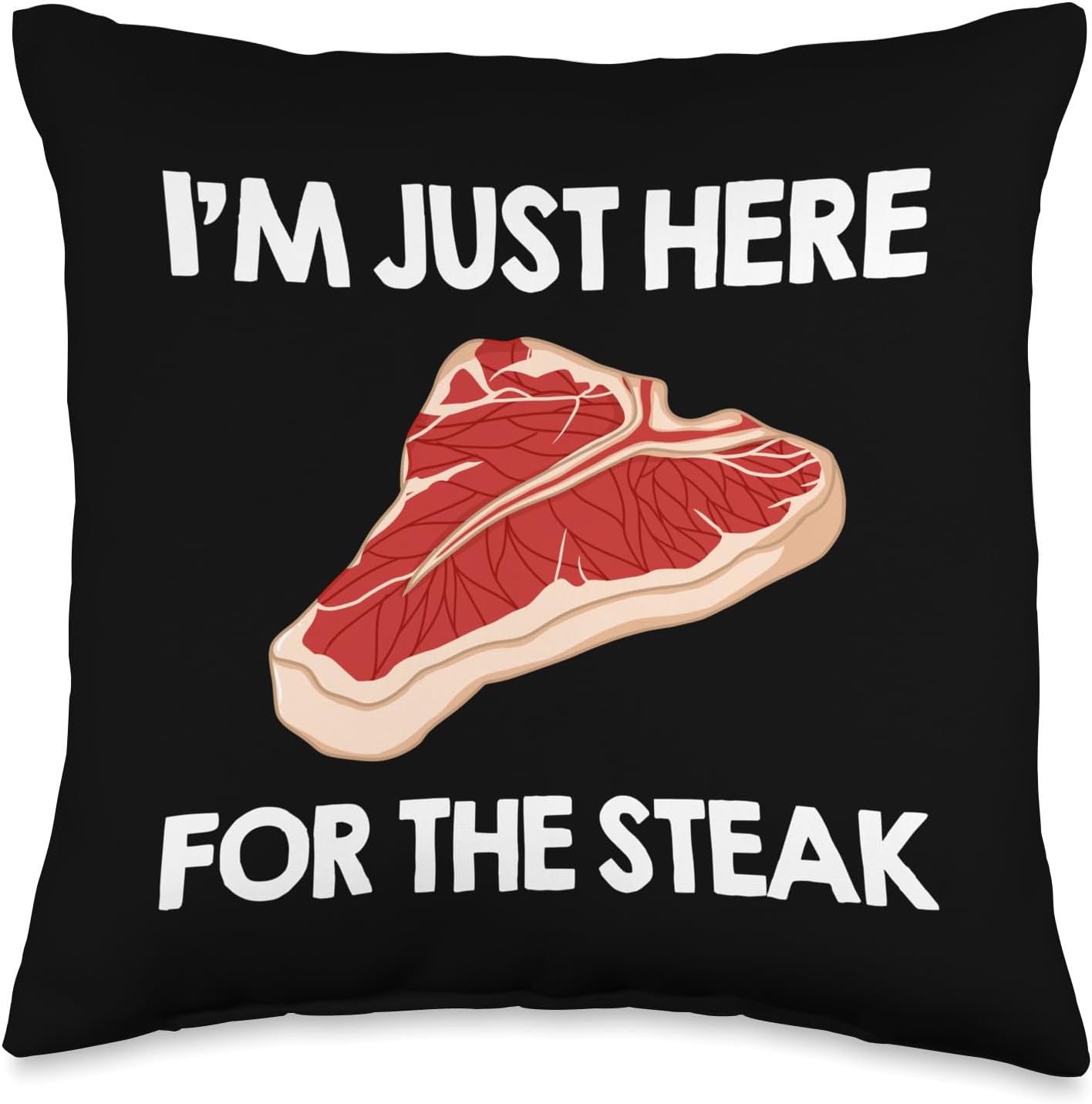 I Love Steak Gift Ribeye House Throw Pillow