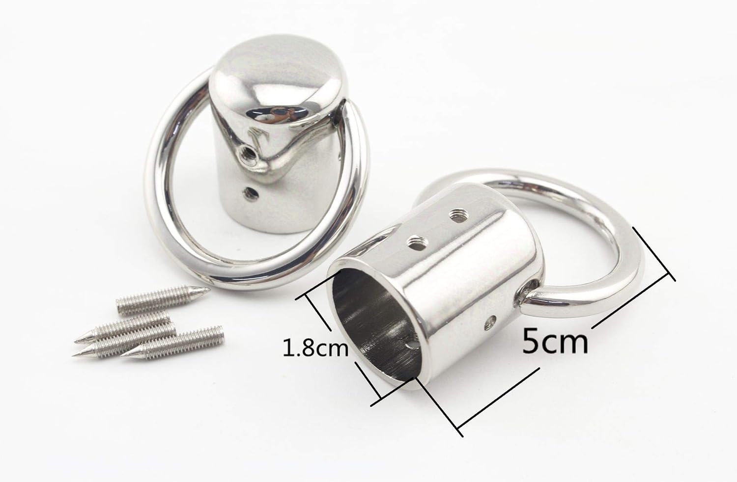 Heavy Duty zinc alloying Tassel Keychain Rope Cord end caps Stopper with Ring for Bag Purse Handles 3/4" / 18mm Nickel T97