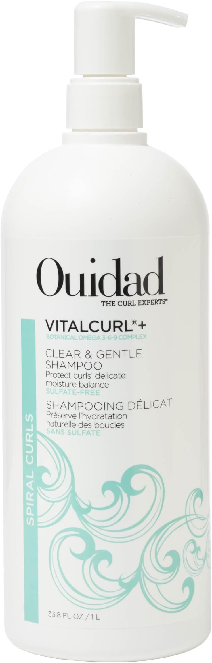 Vitalcurl+ Clear & Gentle Shampoo, 33.8 Fl oz (Pack of 1)